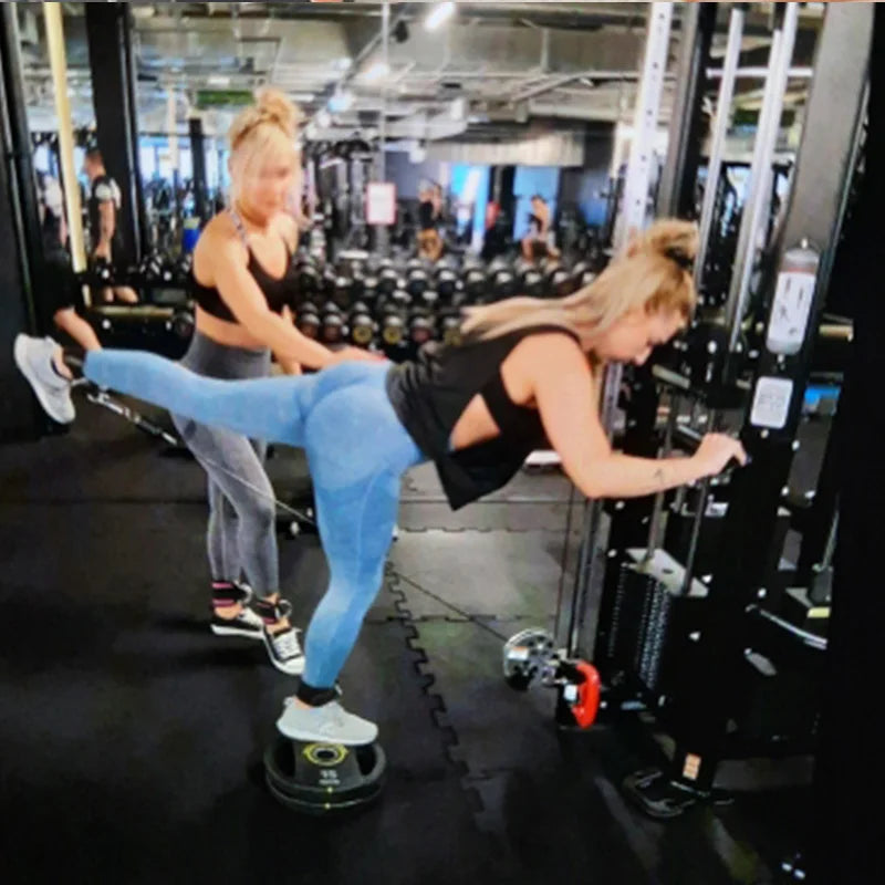 Scrunch Women's Leggings for Fitness Tights Push-Up Fake Jeans Gym Sporty Legging High Waist Seamless Workout Leginsy Female