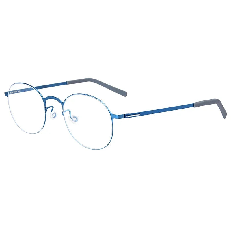 High Quality Round Glasses Frame Men Women Ultralight Eyeglass Fashion Screwless Circle Eyewear Spectacles Denmark Patent Design