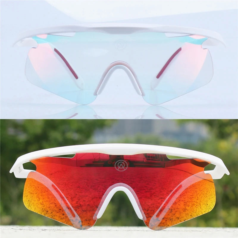OA ALBAOPTICS photochromic Cycling Eyewear Men women Sports Goggles Road MTB Mountain Bike bicycle Sun glasses Auto Change color