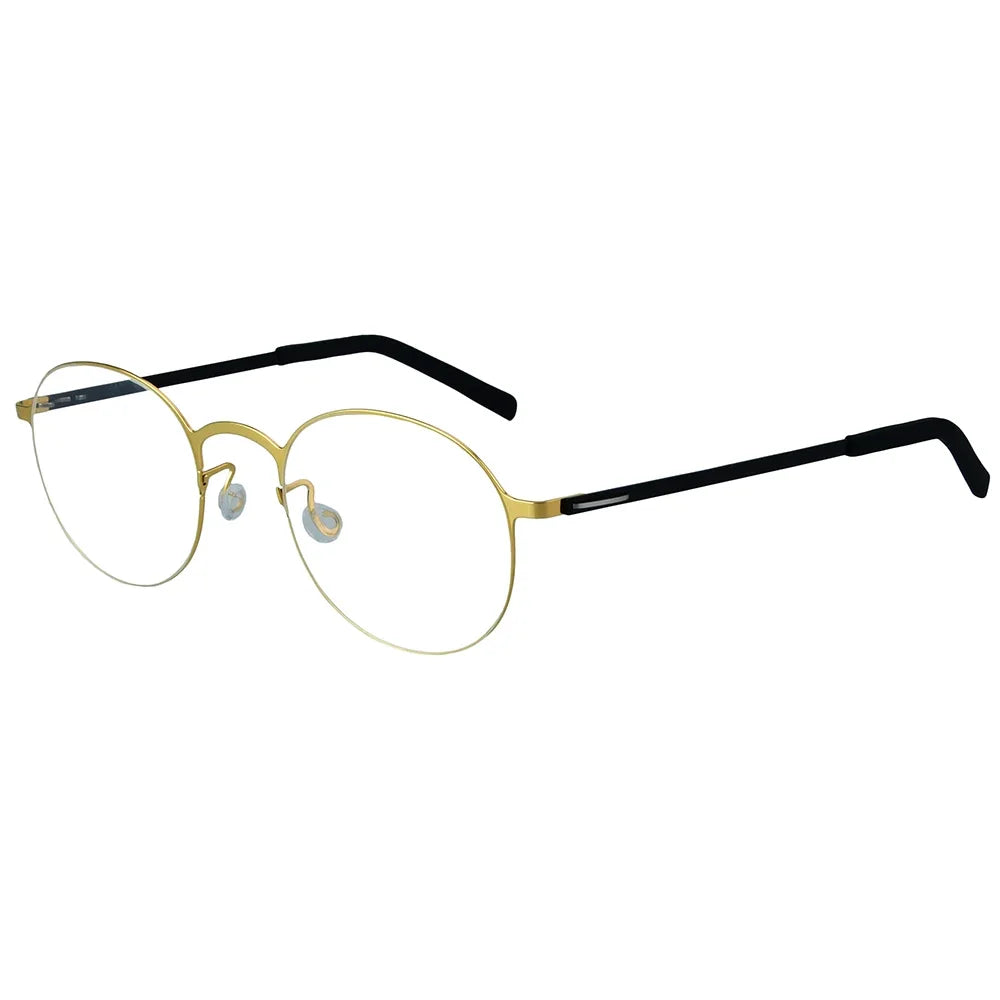 High Quality Round Glasses Frame Men Women Ultralight Eyeglass Fashion Screwless Circle Eyewear Spectacles Denmark Patent Design