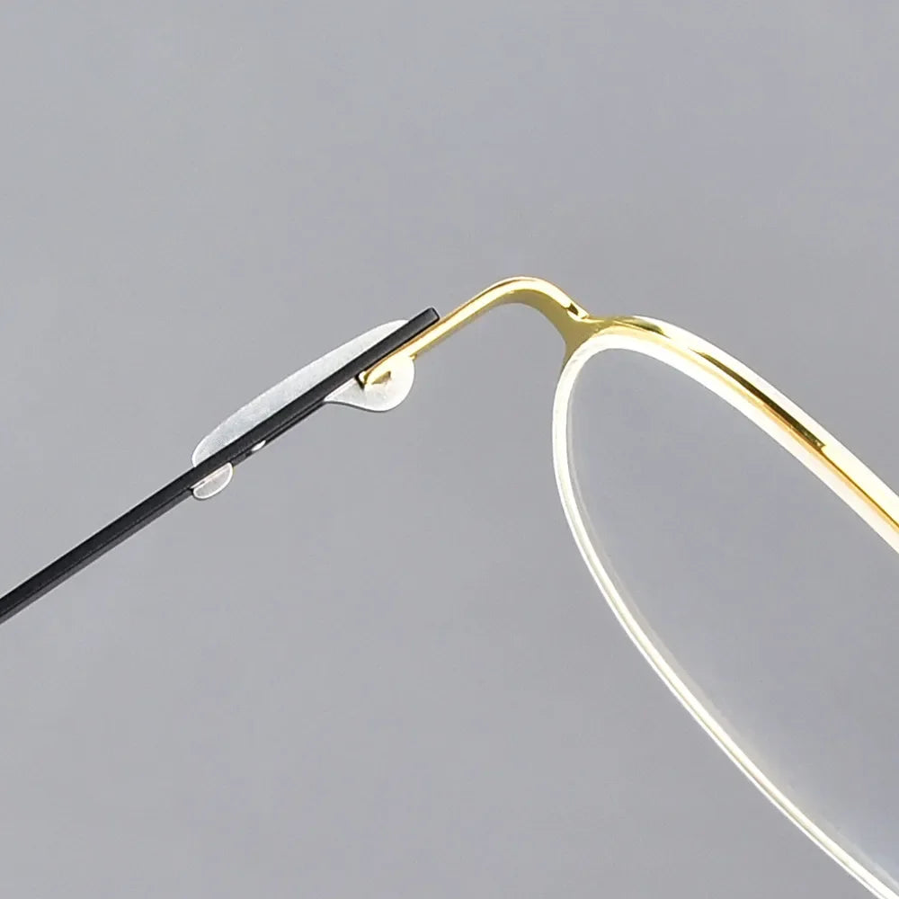 High Quality Round Glasses Frame Men Women Ultralight Eyeglass Fashion Screwless Circle Eyewear Spectacles Denmark Patent Design